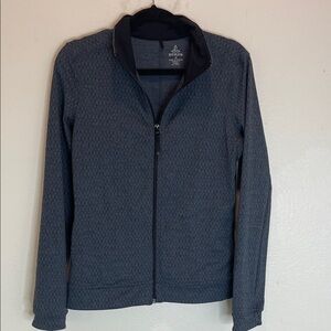 Prana Gray Full-Zip Jacket Size: M